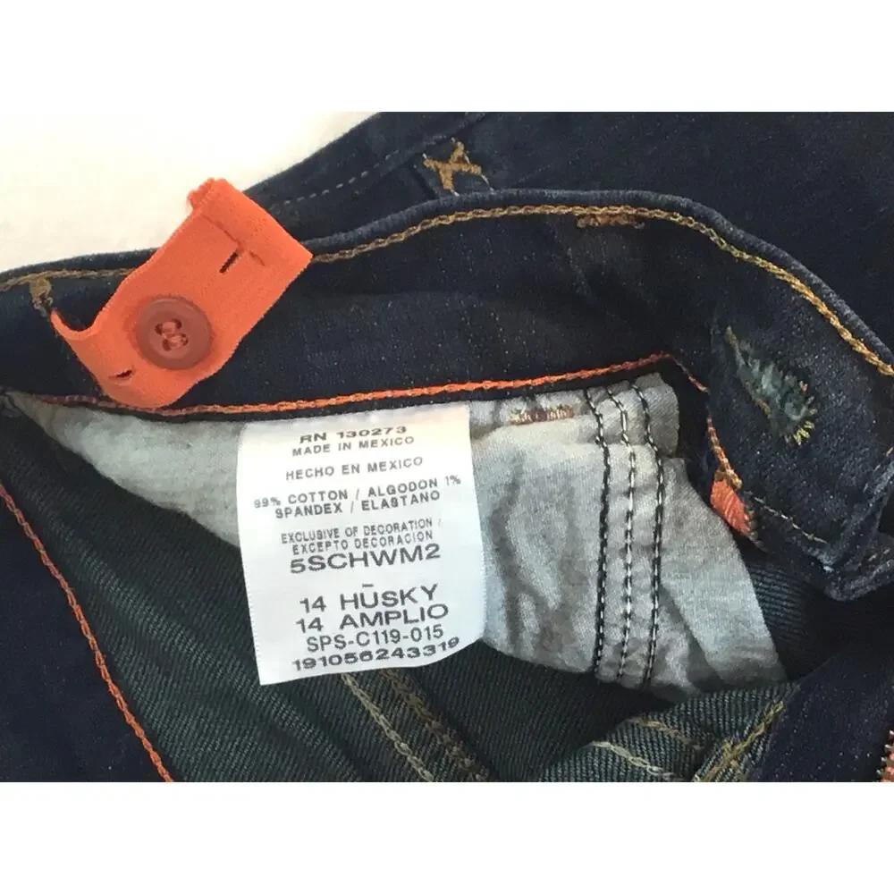 Wrangler Youth 4-Way Flex Straight Husky Sz 14 Reg Jeans NWT